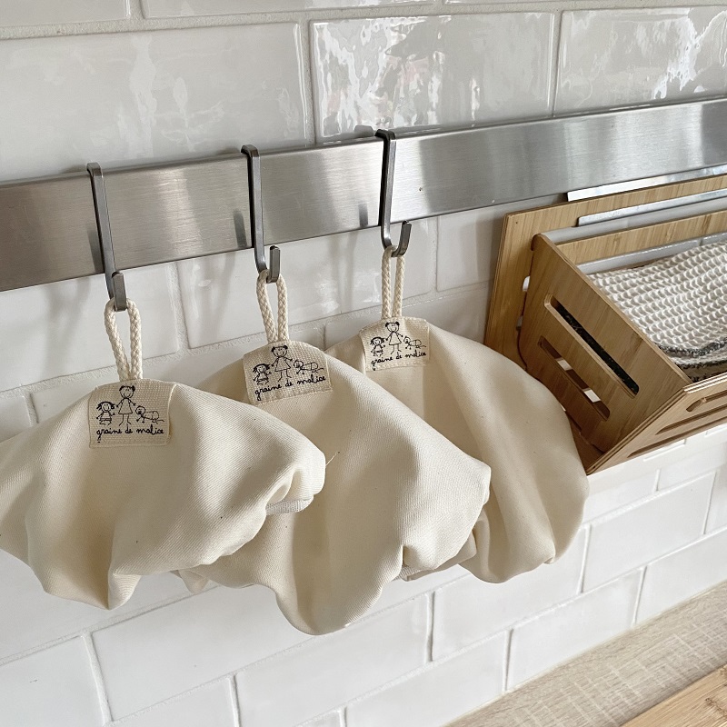 Trio de couvre-plats lavables et imperméables - Ø21cm - 27cm - 33cm