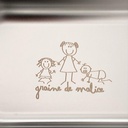 Plateau de cantine avec couvercle - 4 compartiments - Inox