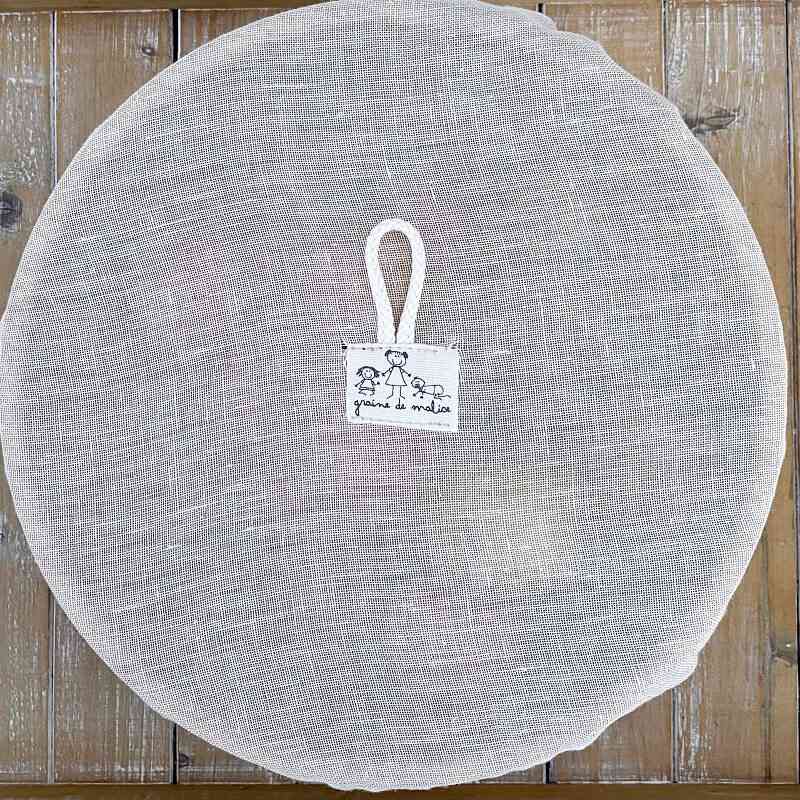Washable linen bowl cover - Ø33cm