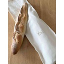 Reusable baguette bag - natural color