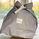 Reusable bread bag - pearl grey