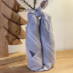 [LSTYLE005] Furoshiki en lin - Emballage réutilisable 55x55cm 